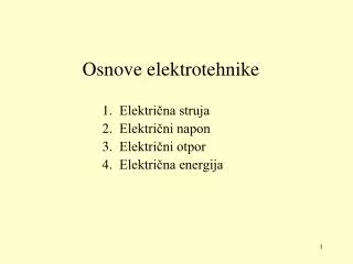osnove elektrotehnike