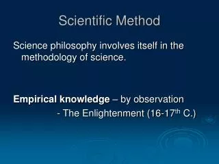 Scientific Method