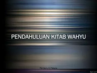 pendahuluan kitab wahyu