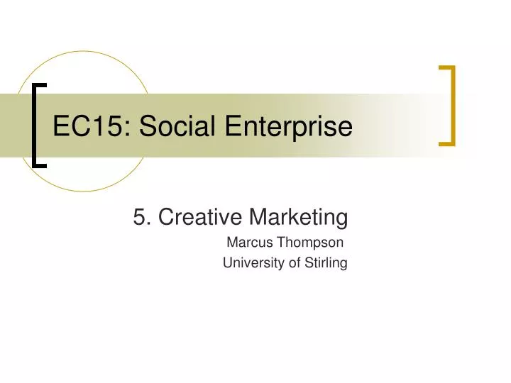 ec15 social enterprise