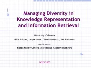 Managing Diversity in Knowledge Representation and Information Retrieval