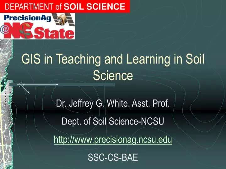 gis in teaching and learning in soil science