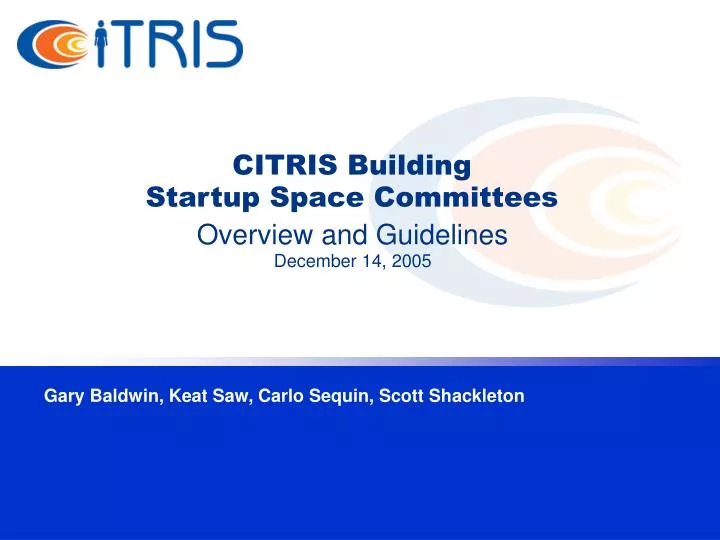 citris building startup space committees