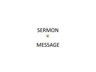 sermon