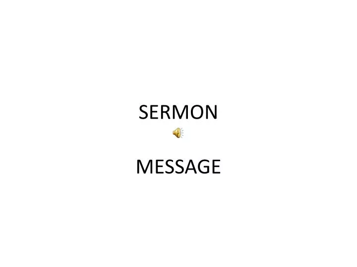 sermon