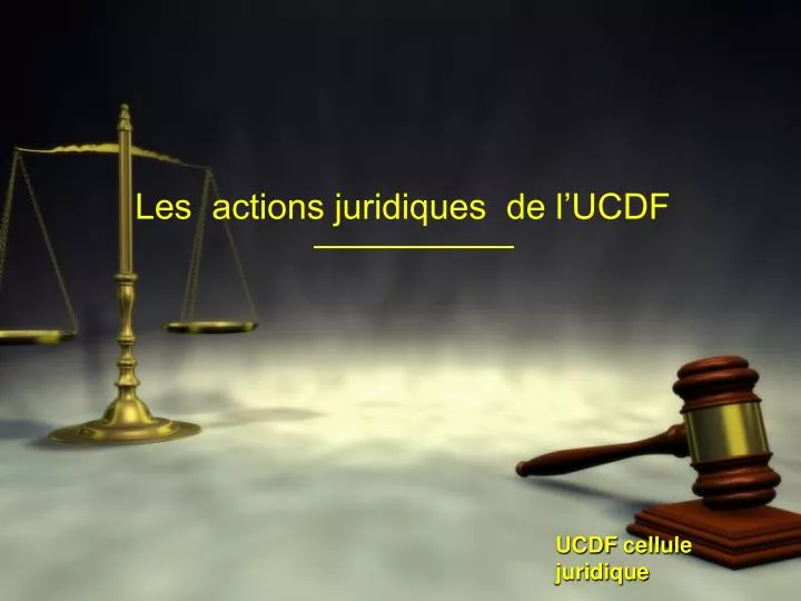 ucdf cellule juridique