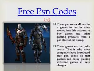 PSN Codes