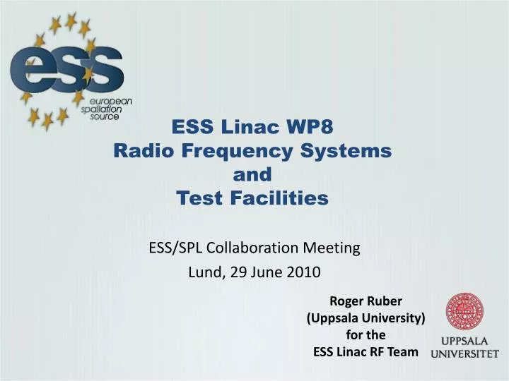 ess linac wp8 radio frequency systems and test facilities