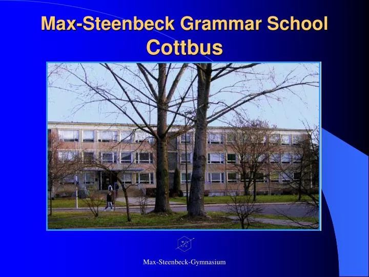 max steenbeck grammar school cottbus
