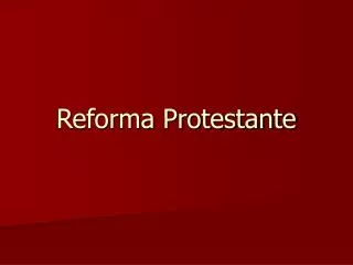 reforma protestante