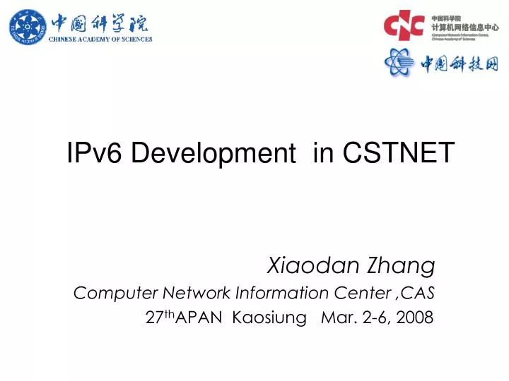 ipv6 development in cstnet