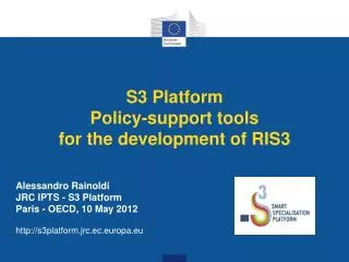 S3 Platform Policy-support tools for the development of RIS3