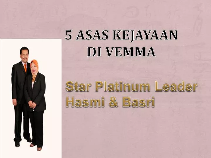 5 asas kejayaan di vemma