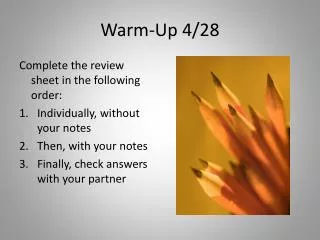 Warm-Up 4/28