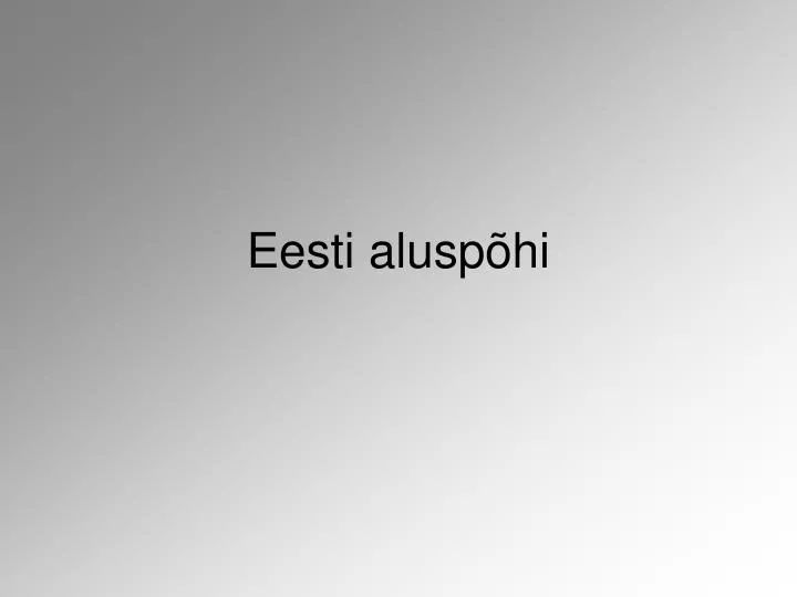 eesti alusp hi