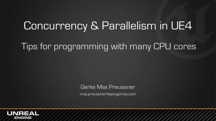 concurrency parallelism in ue4