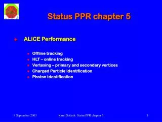 Status PPR chapter 5