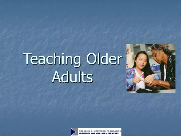 teaching older adults