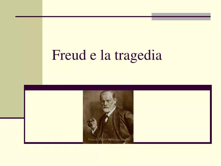 freud e la tragedia