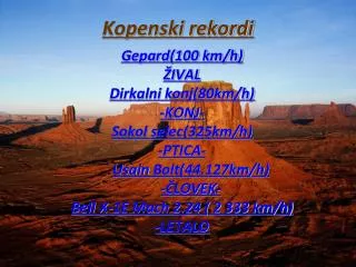 kopenski rekordi