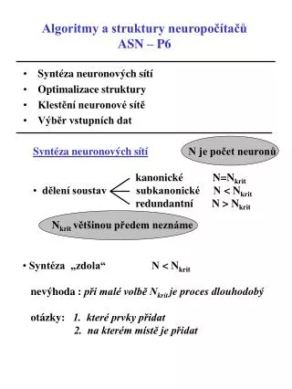 algoritmy a struktury neuropo ta asn p6