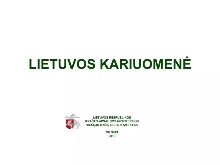 lietuvos kariuomen