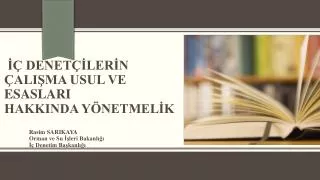 denet ler n ali ma usul ve esaslari hakkinda y netmel k