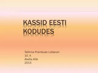 tallinna prantsuse l tseum 10 a abella allik 2013