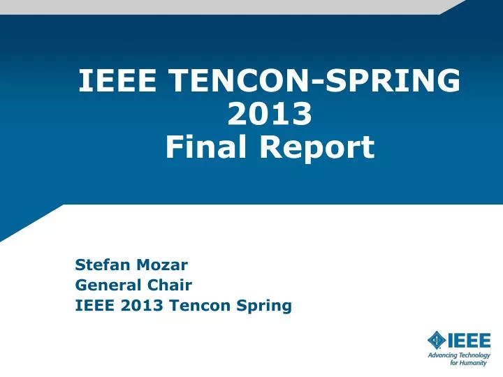 ieee tencon spring 2013 final report