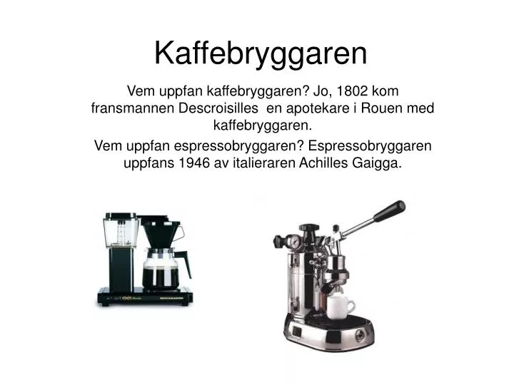 kaffebryggaren
