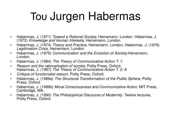 jurgen habermas