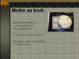 molim za kruh