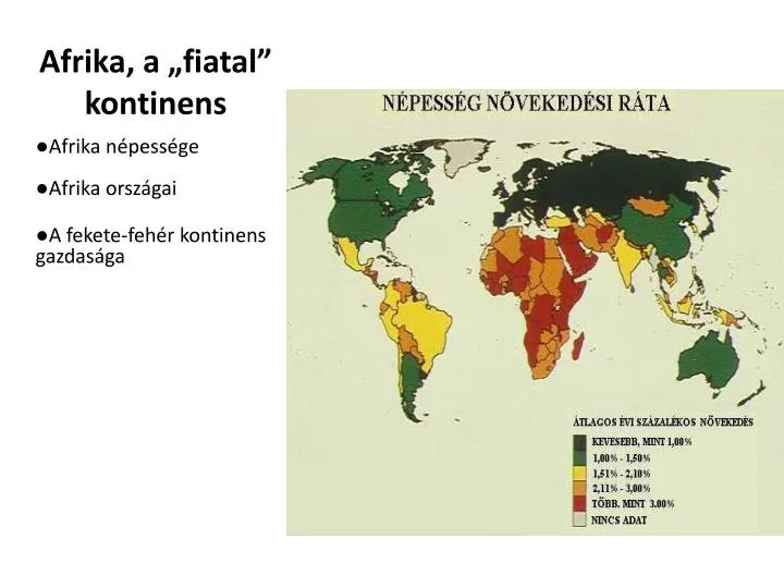 afrika a fiatal kontinens