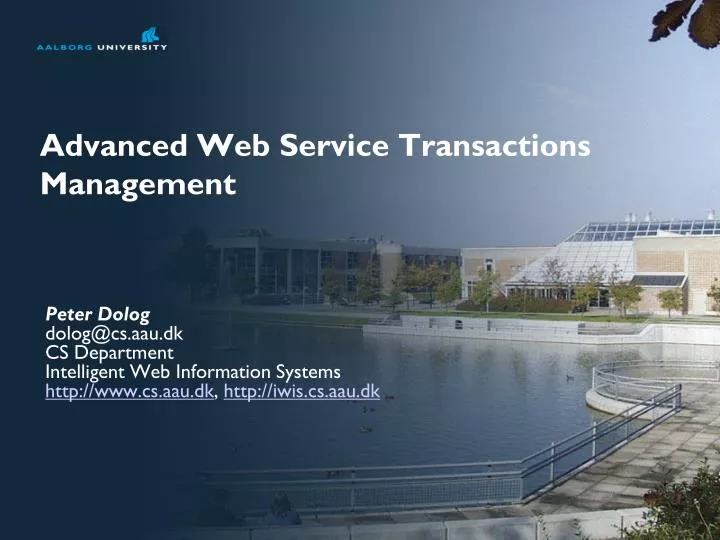 advanced web service transactions management