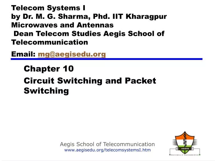 chapter 10 circuit switching and packet switching