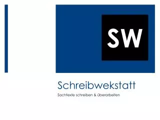 schreibwekstatt