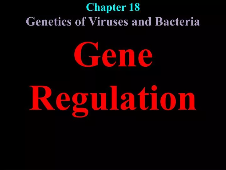 chapter 18 genetics of viruses and bacteria