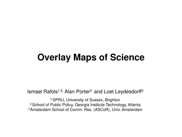 overlay maps of science