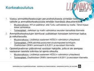 korkeakoulutus