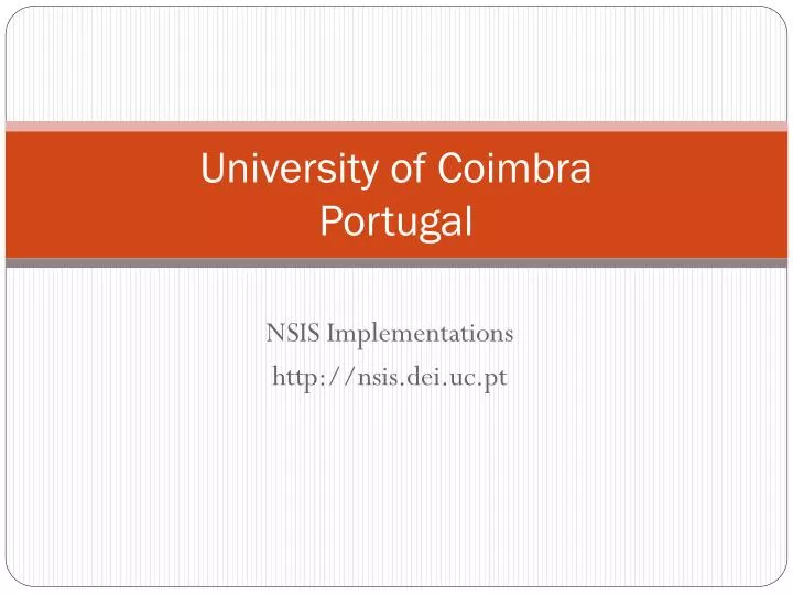 university of coimbra portugal