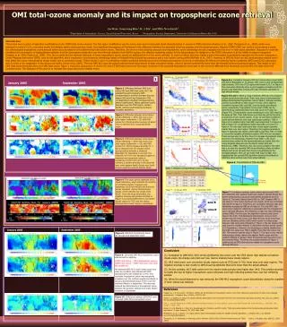 OMI total-ozone anomaly and its impact on tropospheric ozone retrieval