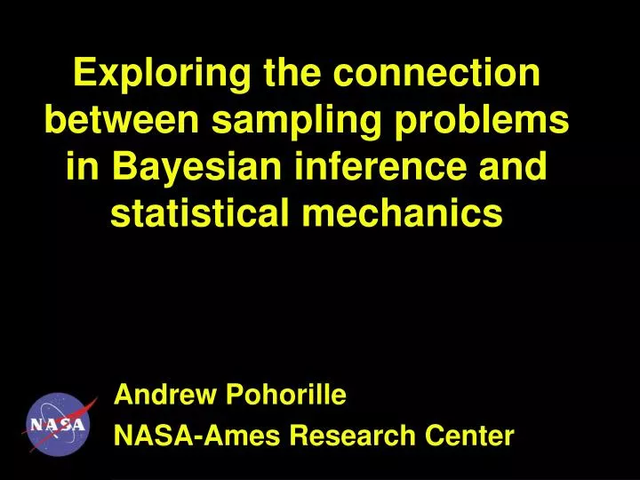exploring the connection between sampling problems in bayesian inference and statistical mechanics