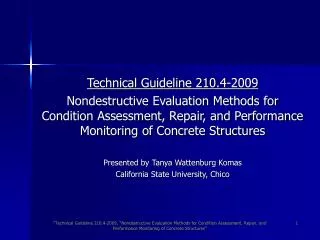 Technical Guideline 210.4-2009