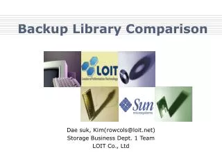 Backup Library Comparison