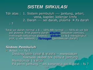 sistem sirkulasi