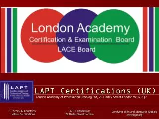 LAPT Certifications (UK)