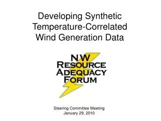Developing Synthetic Temperature-Correlated Wind Generation Data