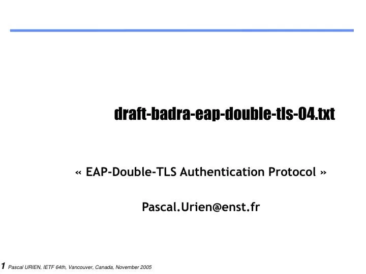 draft badra eap double tls 04 txt