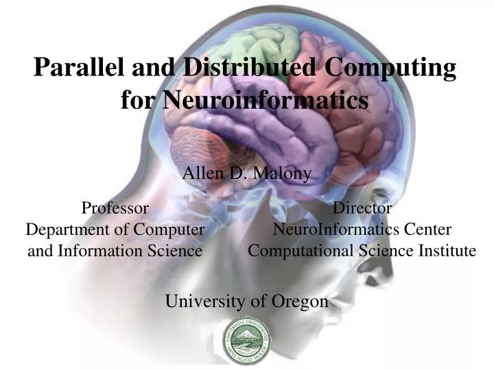 parallel and distributed computing for neuroinformatics