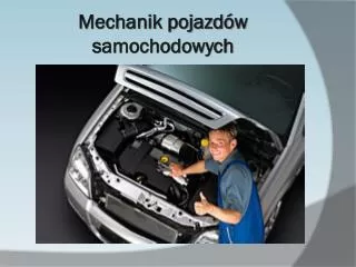 mechanik pojazd w samochodowych